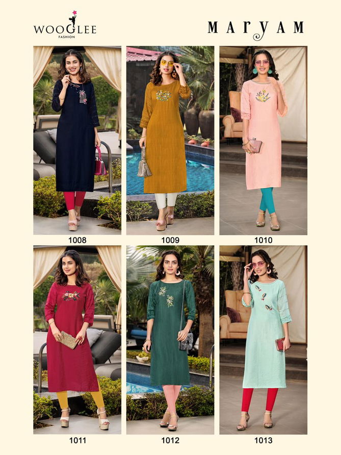 Wooglee Maryam Heavy Designer Ethnic Wear Latest Kurti Collection